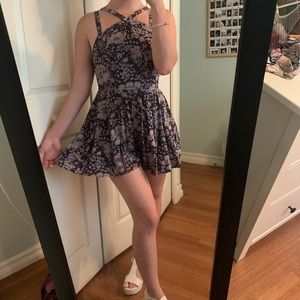 URBAN OUTFITTERS HIGH NECK STRAPPY ROMPER